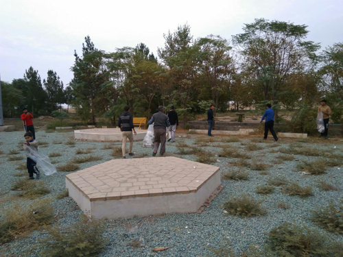 پاکسازی محیط روستای یزدل